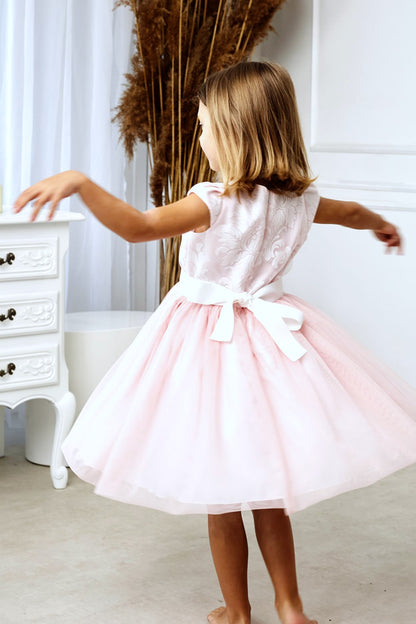 Mary Elegante tule jurk - roos