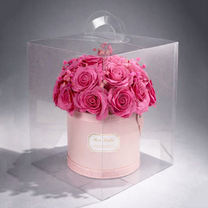 Bloemdoos, boeket van geurende zeepbloemen in een doos van 21 stuks