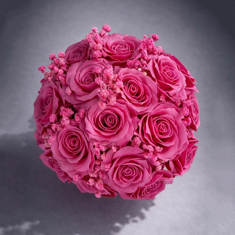 Bloemdoos, boeket van geurende zeepbloemen in een doos van 21 stuks