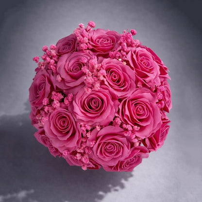 Bloemdoos, boeket van geurende zeepbloemen in een doos van 21 stuks